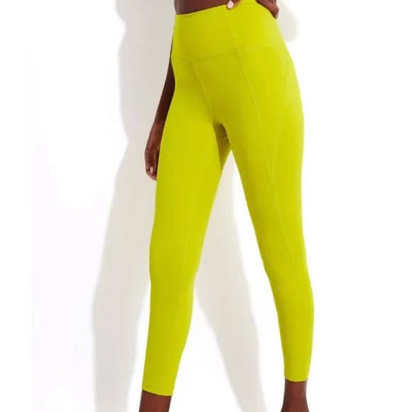 GIRLFRIEND COLLECTIVE | Chartreuse | Compressive 7/8 High-Rise Leggings - Picture 10 of 11